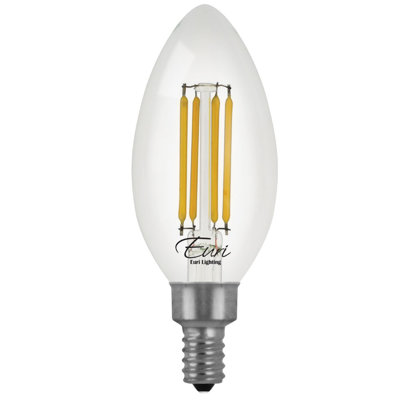 5.5 Watt (60 Watt Equivalent) B10 Dimmable Light Bulb Selectable CCT E12/Candelabra Base