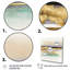 Golden Morning Glory V - ensemble d'art mural abstrait à l'encre liquide-87388105-87388111