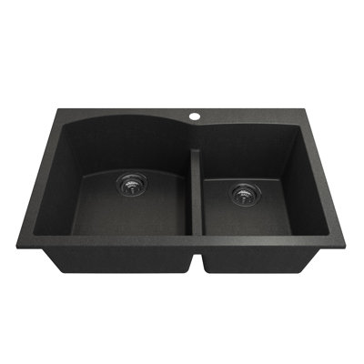 Campino 33'' L Double Basin Kitchen Sink