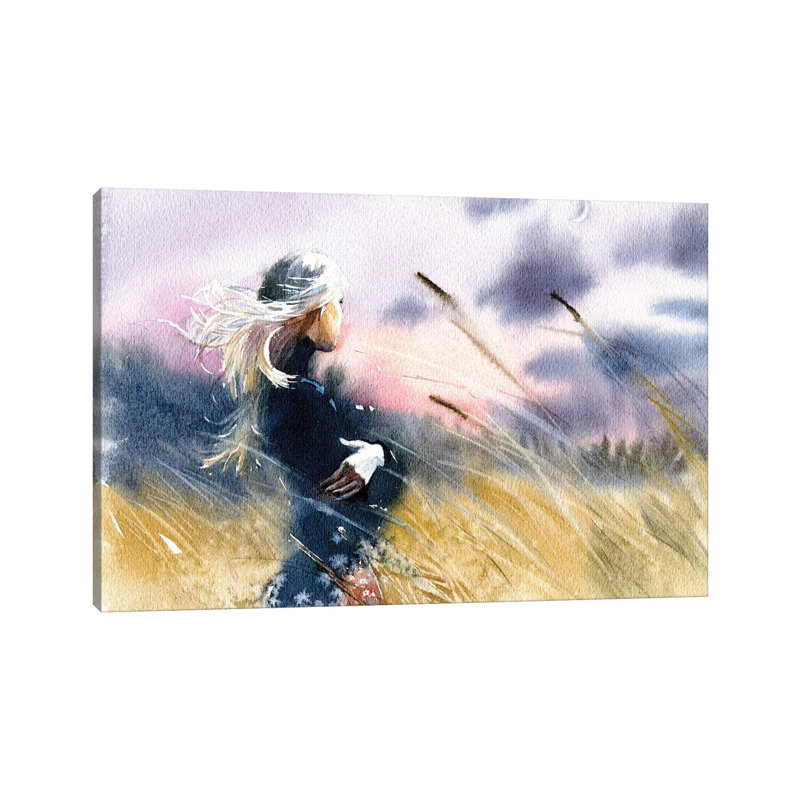Evening by Marina Ignatova - Wrapped Canvas Painting, 20.32 cm H x 30.48 cm W