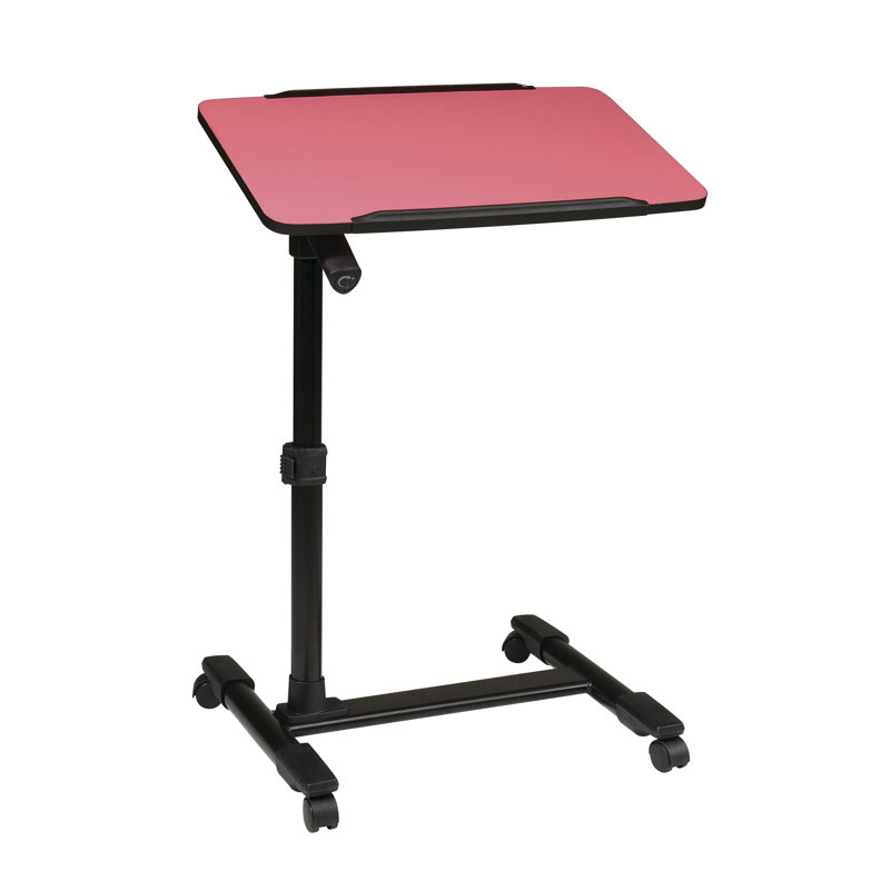 Chariot pour ordinateur portable réglable, Rose