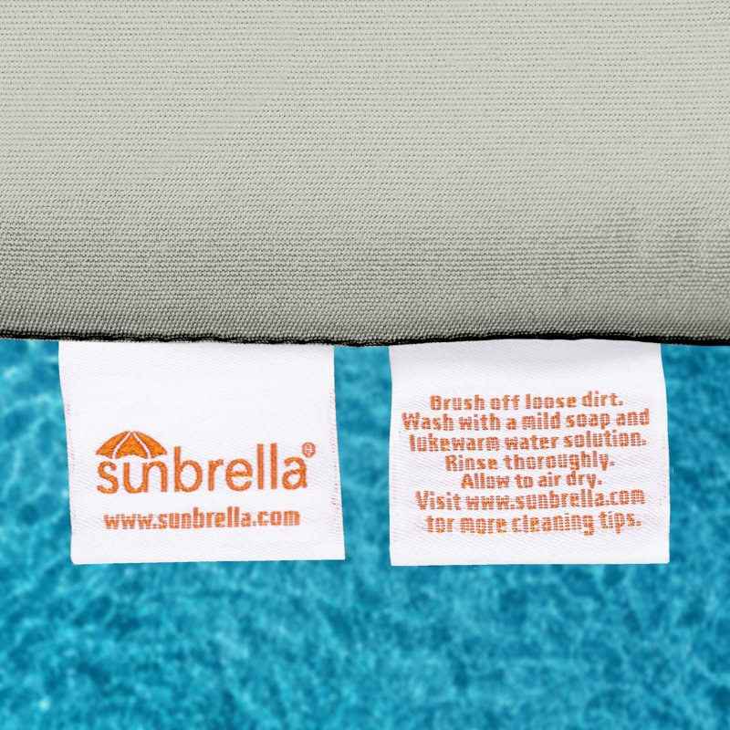 Bryn Sunbrella® Outdoor Bench Cushion, Canvas Granite Sunbrella® Canvas