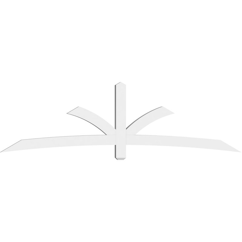 Support pour pignon Davenport, H 28 po x l 96 po (pas: 7/12), P 4 po x F 4 po, PVC