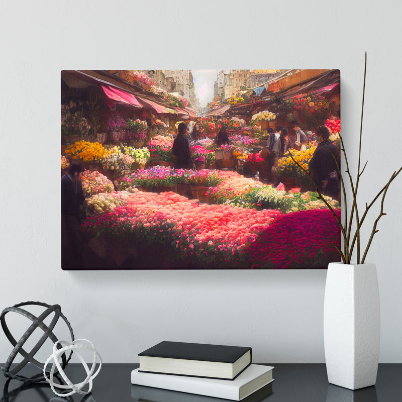 A Flower Market Vol.4 - Wrapped Canvas, 50cm H x 76cm W x 3cm D