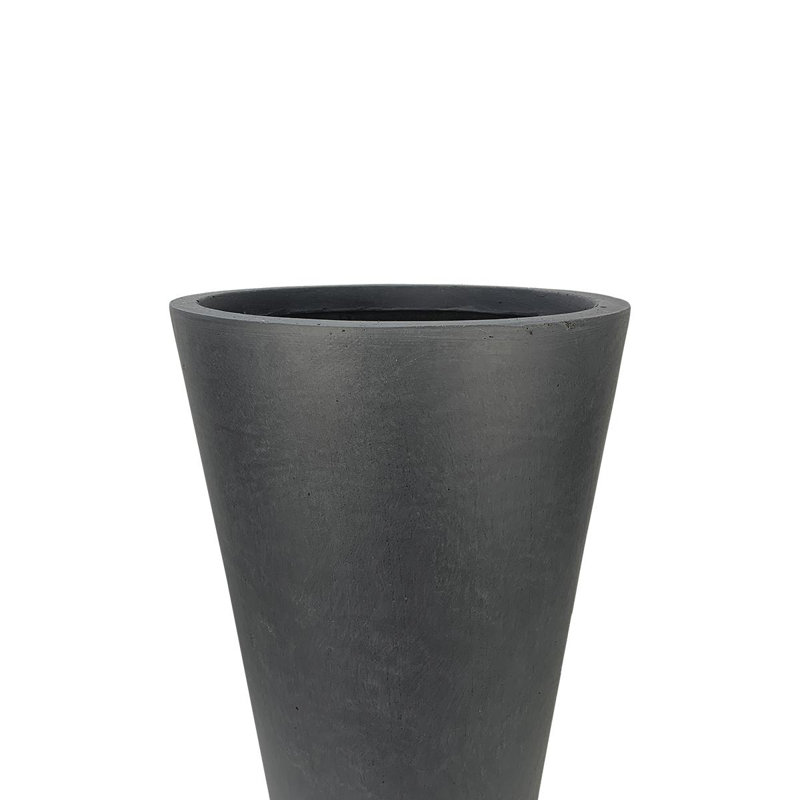 Fibreglass Plant Box, Dark Grey, 57cm H x 41cm W x 41cm D