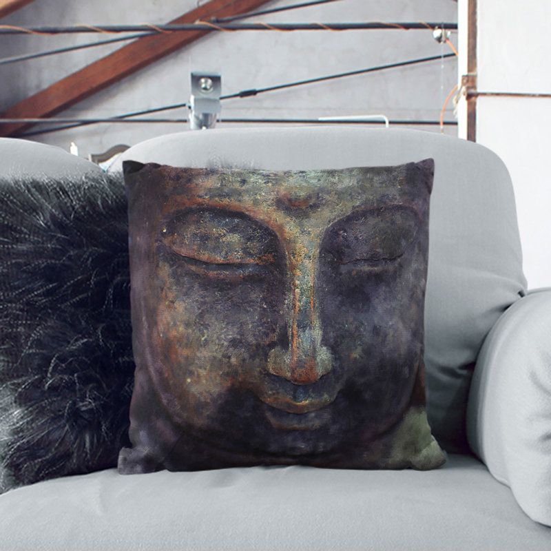 Square Cushion, 40cm H x 40cm W x 15cm D, Black/Teal