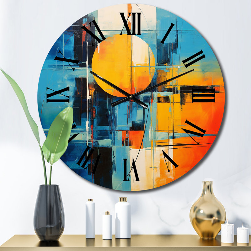 Horloge murale Mid-Century, Petit
