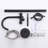 39" H 316 Stainless Steel Thermostatic Freestanding Tub Faucet With Hand Shower-121554506