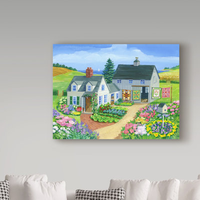 Hollifield 'Quilt Barn' Acrylic Painting Print on Wrapped Canvas
