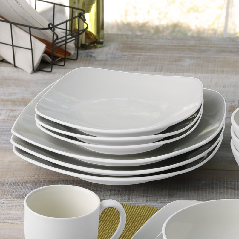Noritake Colorwave Square Salad Plates, 8-1/4", White