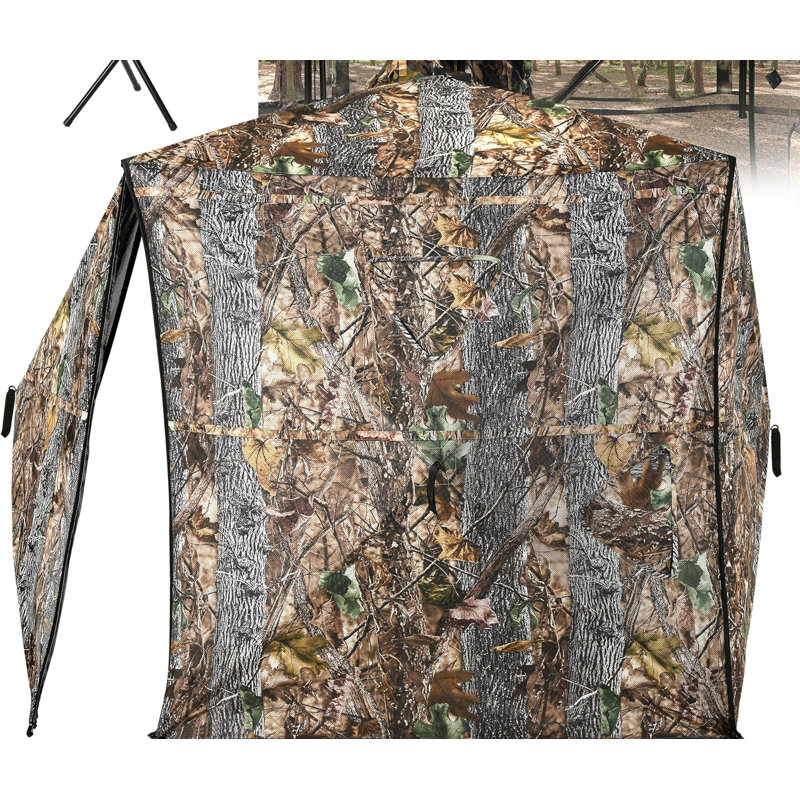 Store de chasse Balconera avec 1 fauteuil de chasse, porte battante