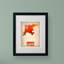 « denver aquarelle map », reproduction d’impression sur toile encadrée-19296951-11857788