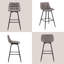 Upholstered Counter Stool with Metal Frame-61601234-135456941