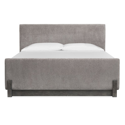 King Upholstered Panel Bed