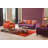 Ahtyana Unique Multicolor Handmade Wool Red Contemporary Stripe Area Rug-1880493416