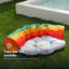 Tunnel de jeu pliable 2 en 1 pour chat arc-en-ciel avec coussin nuage, herbe à chat, papier froissé et balles suspendues