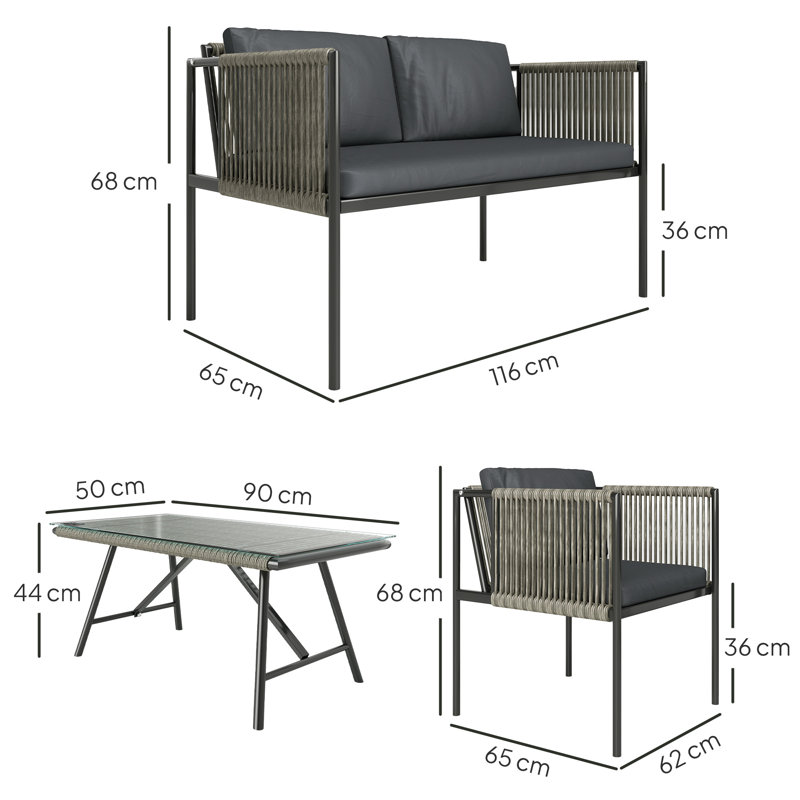 Rattan Sofa Set