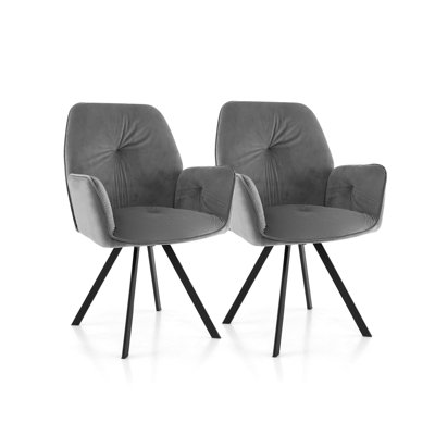 Scullion Velvet Swivel Armchair