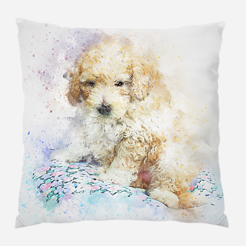 Coussin pour chien Burien, Microsuède, Intérieur