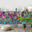 Vibrant Graffi Street Paint Peel & Stick Border-93867462