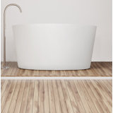 Mizu 52'' L Freestanding Soaking Bathtub