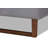 Brixton Upholstered, Queen Platform Bed,  Dark Grey/Walnut Brown, 14.9'' H X 64'' W X 83'' L-1336098501-1336098498