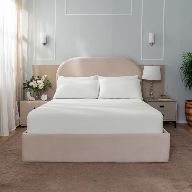 REST® Evercool® Fitted Sheet – Breathable Cooling Sheet for Hot Sleepers and Night Sweats, Self-Cleaning Silver Yarn, Ultra-Soft Fabric for Sensitive Skin