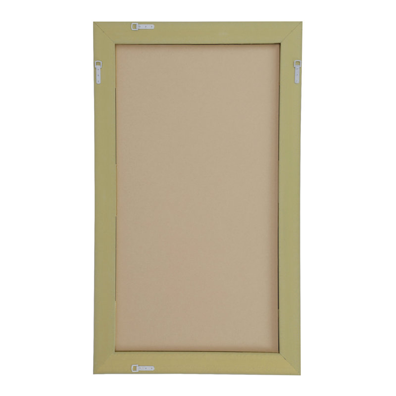 Burke High Density Resin Concave Wall Mirror, 46.5cm H x 130.5cm W, Silver