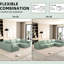 Modulaire avec méridienne Canapé-lit en forme de U. Sac à ressorts en éponge comprimé. Confort combiné. Canapé-lit modulaire sans installation . Ressorts en mousse mémoire. Installation. Élégant