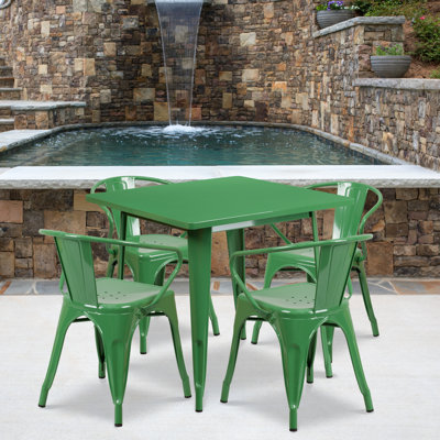 Ensemble de table carrée intérieur / extérieur 31,5 po Feodora