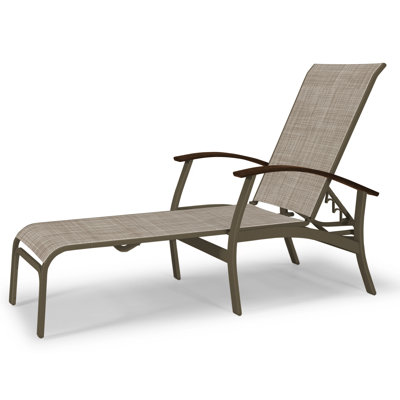 Askar Outdoor Rust-Resistant Metal Chaise Lounge