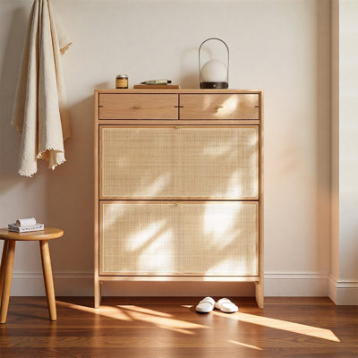 Japanese style minimalist shoe cabinet