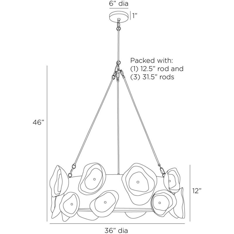 Gaia 6 - Light Chandelier