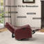 Fauteuil inclinable et pivotant en cuir véritable Coffelt-79618650