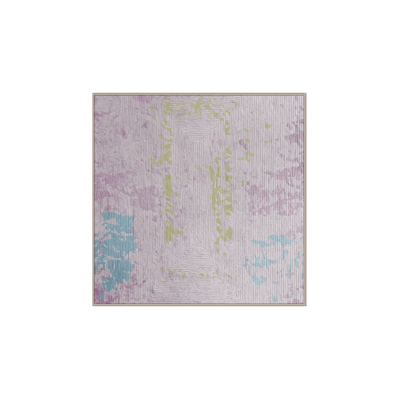 Tapis beige lavable à la machine, Carré 7 pi