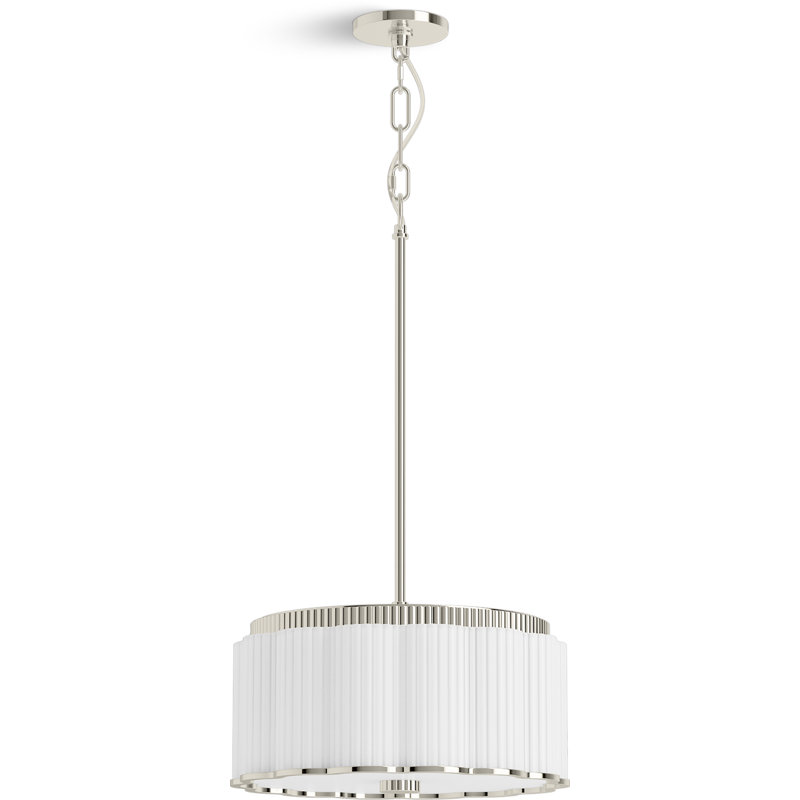 Tresdoux Pendant, Polished Nickel