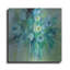 Art mural en métal luxueux «Aurora Borealis Florals» par Silvia Vassileva, art mural en métal, 36 po x 36 po-2059010817