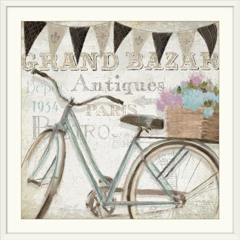 Art textuel "ii" par emily adams French Flea Market, H 35 po x l 35 po x P 1,5 po, Toile