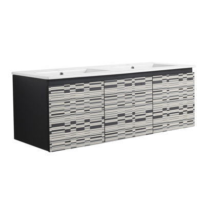 47.6'' Double Bathroom Vanity with Top