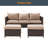 Raelee 3 - Person Patio Conversation Set with Cushions-141685491-141685487