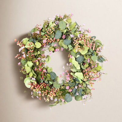 24" Handcrafted Wildflower Thanksgiving Wreath