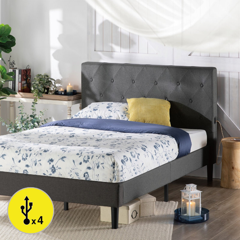 Shalini Upholstered Platform Bed, King
