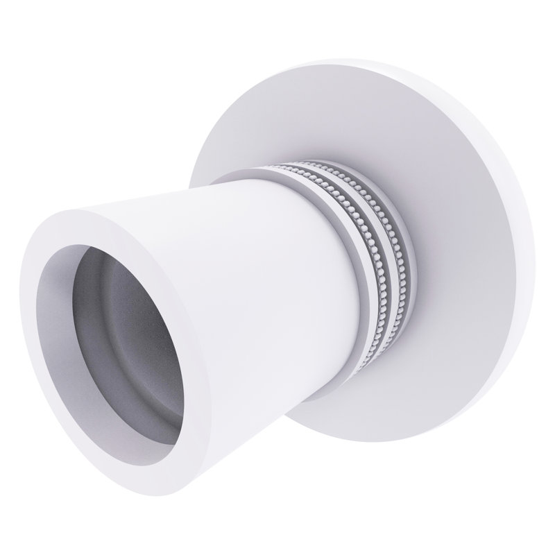 Supports de tringle de douche Goble, Blanc mat