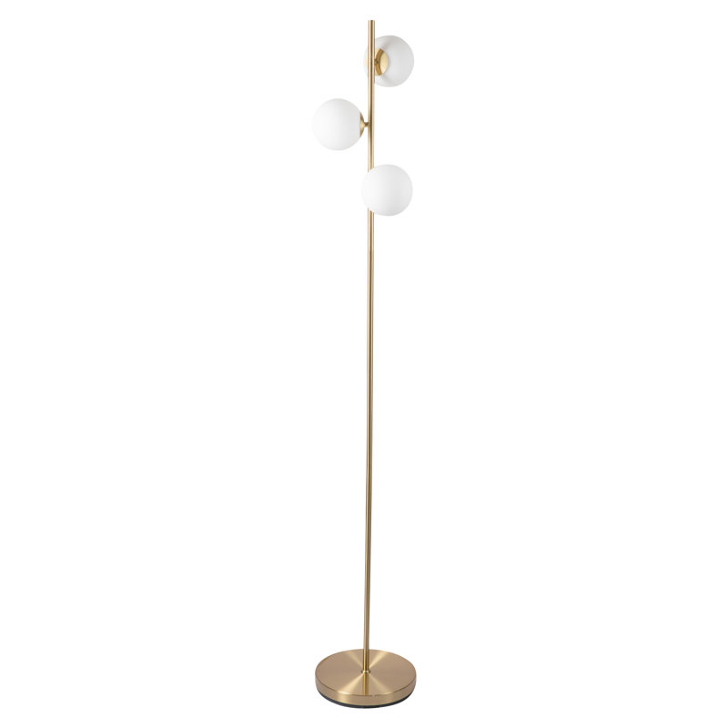 Gracie 160cm Novelty Floor Lamp, Satin Brass