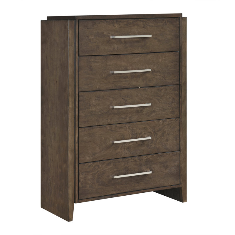 Mobilier de chambre classique classique contemporain à finition noyer foncé 1pc