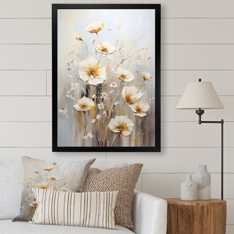 «Wildflowers Botanical Beauty III», reproduction sur toile, Cadre simple noir, H 40 po x l 30 po x P 1,5 po