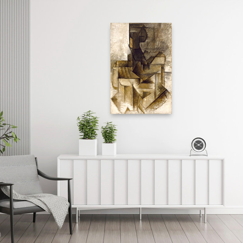 «The Rower», reproduction d'art géométrique classique, H 36 po x l 24 po