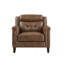 Fauteuil rétro en cuir pleine fleur