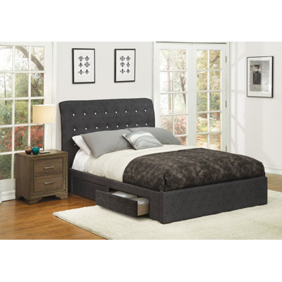 Crothers Tufted Upholstered Storage Sleigh Bed -  Lark Manor™, 3ADE4BB37020434D9DBF25844047C280