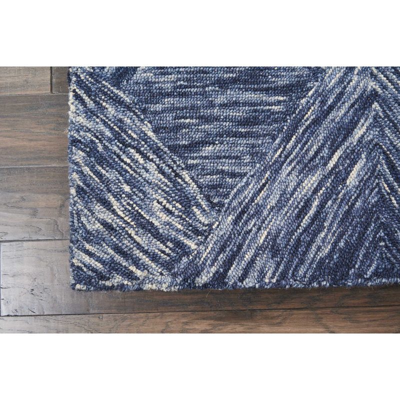 Tapis bohémien en denim Jodie, Rectangle 8 pi x 10 pi 6 po